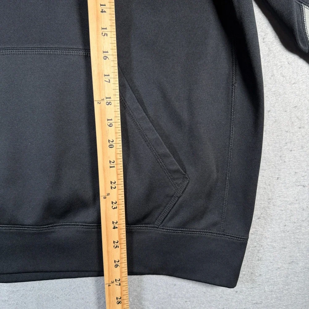 Nike‎ Therma-FIT Hoodie Mens Large Black Silver Swoosh Pullover 480085-010